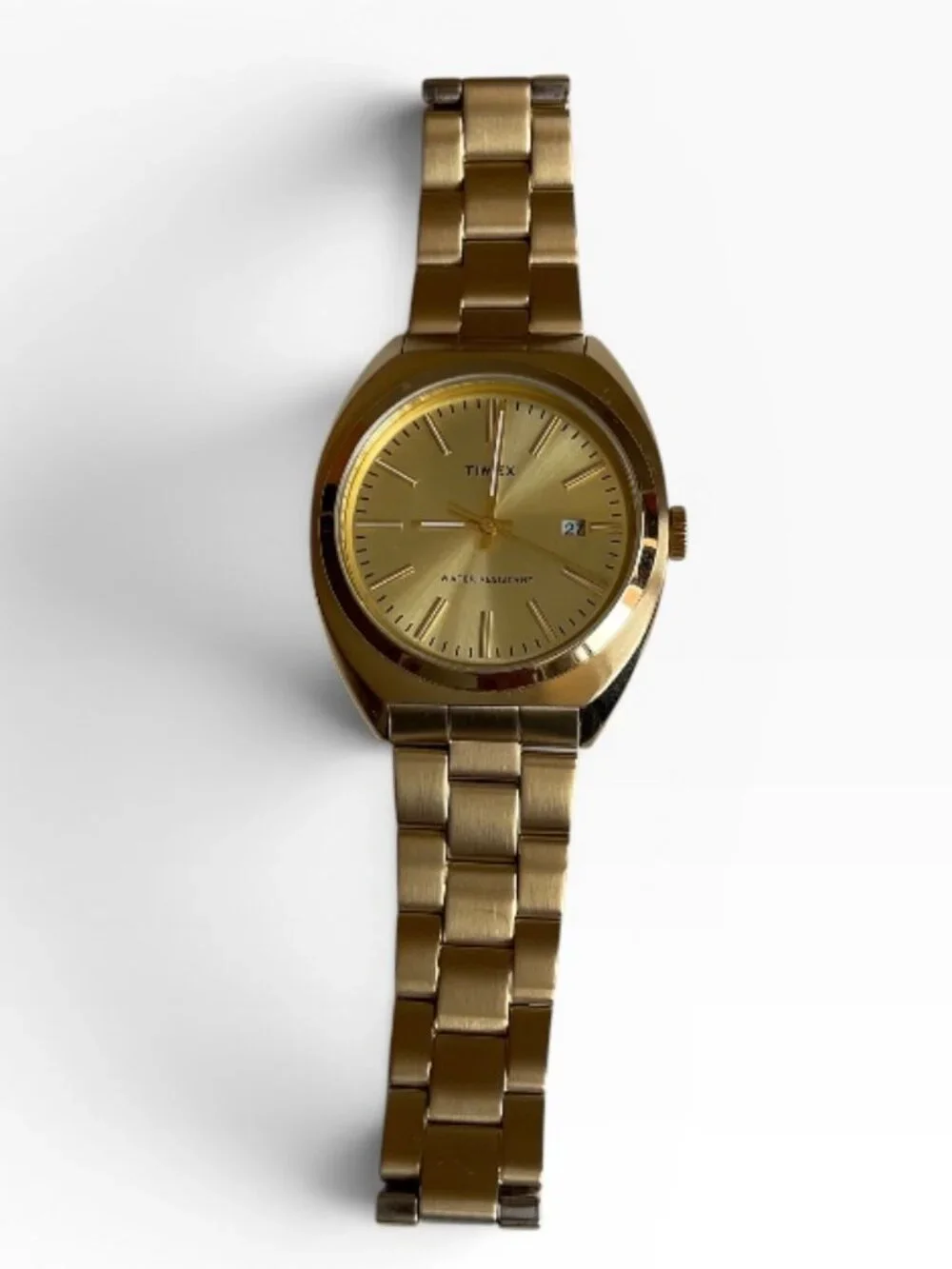 Timex Milano XL 38mm Gold Watch NWOT Box